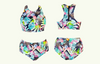 Deadstock Designs: Sports Swimbra Bikini Set Wild Tropic