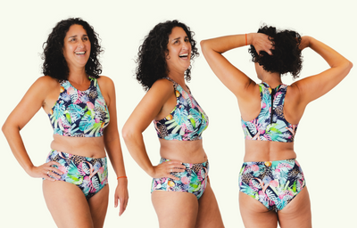 Deadstock Designs: Sports Swimbra Bikini Set Wild Tropic