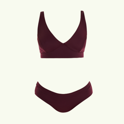 Plunge Bikini Set Plum - Hendricks