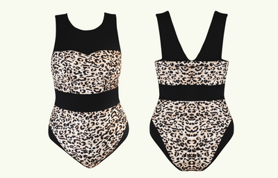 Deadstock Designs: Signature Swimsuit in Snow Leopard