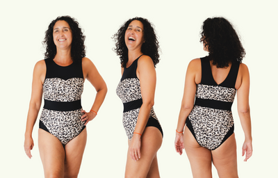 Deadstock Designs: Signature Swimsuit in Snow Leopard