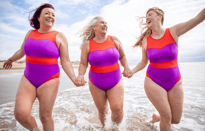 (L-R) Terri wears size 14 Monroe; Jude wears size 16 Hendricks; Allie wears size 14 Hepburn