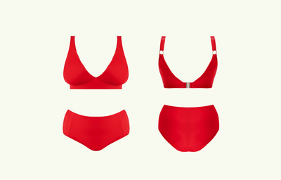Adjustable Plunge Bikini Top Scarlet - Monroe
