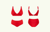 Adjustable Plunge Bikini Set Scarlet - Hendricks