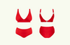 Adjustable Plunge Bikini Set Scarlet - Monroe