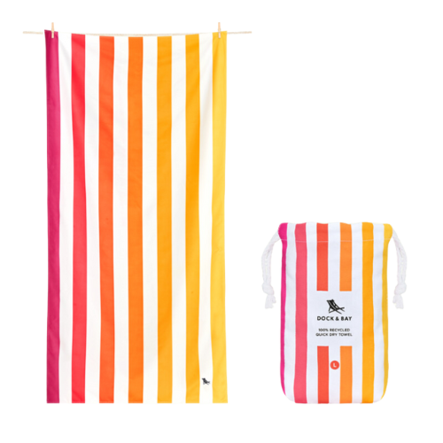 Sunrise Striped Quick Dry Beach Towel