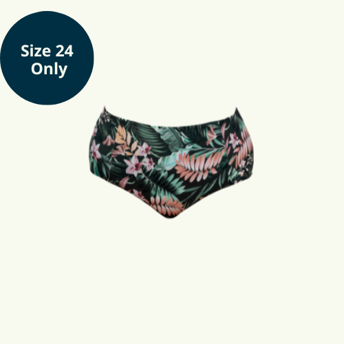 Deadstock Designs: High Waisted Bikini Bottoms - Hawaiian Flowers