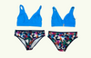 SAMPLE: Plunge Bikini Top Lido Size 10 Hendricks (F-HH cup) with Lily Low Rise Bikini Bottoms