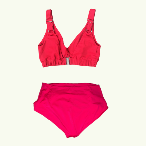 SAMPLE: Adjustable Plunge High Waist Bikini Set - Size 12 Hepburn (AA-B cup)