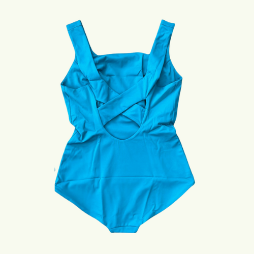 SAMPLE: X-Back Swimsuit Teal - Size 8 Hepburn (AA-B cup)